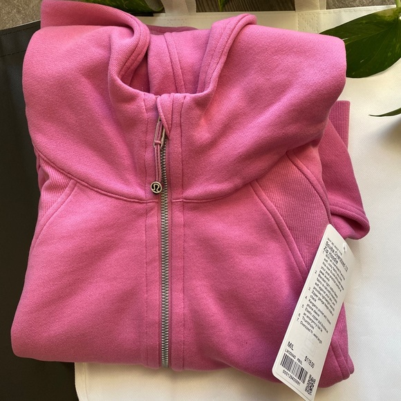 Lululemon PINK BLOSSOM M/L Scuba Oversized Half-Zip Hoodie - Picture 6 of 7